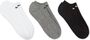 Nike Everyday Cushioned Training No-Show Socken (3 Paar)