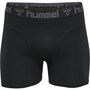 Hummel Hmlmarston 4-Pack Boxers - black/dark grey melange