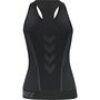 Hummel Hmlte Christel Seamless Top - black/asphalt melange