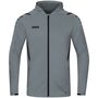 Jako Trainingsjacke Challenge Mit Kapuze - steingrau/schwarz