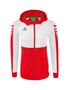 Erima Six Wings Training Jacket With Hood - red/white