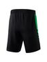 Erima Six Wings Shorts Without Inner Slip - black/smaragd