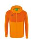 Erima Six Wings Training Jacket With Hood - new orange/orange