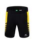 Erima Six Wings Shorts Without Inner Slip - black/yellow