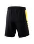 Erima Six Wings Shorts Without Inner Slip - black/yellow
