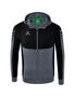 Erima Six Wings Training Jacket With Hood - slate grey/black