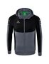 Erima Six Wings Training Jacket With Hood - slate grey/black