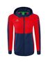 Erima Six Wings Training Jacket With Hood - new navy/red