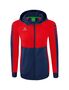 Erima Six Wings Training Jacket With Hood - new navy/red