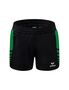 Erima Six Wings Shorts Without Inner Slip - black/smaragd