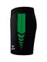 Erima Six Wings Shorts Without Inner Slip - black/smaragd