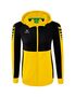 Erima Six Wings Training Jacket With Hood - yellow/black