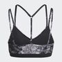 adidas Damen Yoga Essentials Studio Light-Support Allover Print Sport-BH