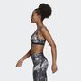 adidas Damen Yoga Essentials Studio Light-Support Allover Print Sport-BH