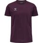 Hummel Hmlmove Grid Cotton T-Shirt S/S - grape wine
