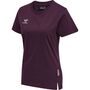 Hummel Hmlmove Grid Cot. T-Shirt S/S Woman - grape wine