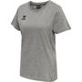 Hummel Hmlmove Grid Cot. T-Shirt S/S Woman - grey melange