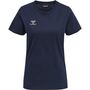 Hummel Hmlmove Grid Cot. T-Shirt S/S Woman - marine