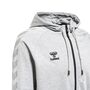 Hummel Hmlmove Grid Cotton Zip Hoodie - grey melange