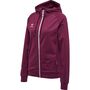 Hummel Hmlmove Grid Cot. Zip Hoodie Woman - grape wine