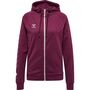 Hummel Hmlmove Grid Cot. Zip Hoodie Woman - grape wine
