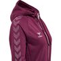 Hummel Hmlmove Grid Cot. Zip Hoodie Woman - grape wine
