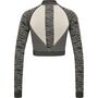 Hummel Hmlmt Mila Seamless Crop Half Zip - black/chateau grey