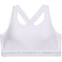 Under Armour Ua Crossback Mid Bra& - white