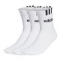 adidas Kinder 3-Streifen Linear Half-Crew Cushioned Socken, 3 Paar 