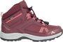 McKINLEY Ki.-Wander-Stiefel Maine Ii Mid Aqb J - red wine/charcoal/re