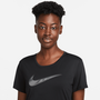 Nike Dri-FIT Swoosh Kurzarm-Laufoberteil f�r Damen