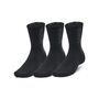 Under Armour Ua 3-Maker 3Pk Mid-Crew - black