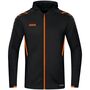 Jako Trainingsjacke Challenge Mit Kapuze - schwarz/neonorange