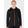 Jako Trainingsjacke Challenge Mit Kapuze - schwarz/neonorange