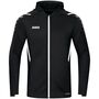 Jako Trainingsjacke Challenge Mit Kapuze - schwarz/wei�