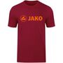 Jako T-Shirt Promo - weinrot/neonorange