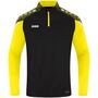 Jako Ziptop Performance - schwarz/soft yellow