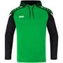 Jako Kapuzensweat Performance - soft green/schwarz