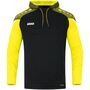 Jako Kapuzensweat Performance - schwarz/soft yellow