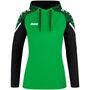 Jako Kapuzensweat Performance - soft green/schwarz