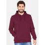 Jako Kapuzensweat Organic - maroon