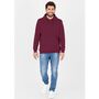 Jako Kapuzensweat Organic - maroon