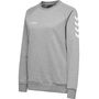 Hummel HMLGO COTTON SWEATSHIRT WOMAN - grey melange