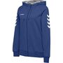 Hummel HMLGO COTTON ZIP HOODIE WOMAN - true blue