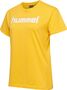 Hummel HMLGO COTTON LOGO T-SHIRT WOMAN S/S - sports yellow