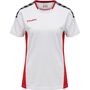 Hummel Hmlauthentic Poly Jersey Woman S/S - white/true red