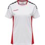 Hummel Hmlauthentic Poly Jersey Woman S/S - white/true red