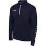 Hummel Hmlauthentic Half Zip Sweatshirt - marine