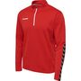 Hummel Hmlauthentic Half Zip Sweatshirt - true red