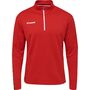 Hummel Hmlauthentic Half Zip Sweatshirt - true red